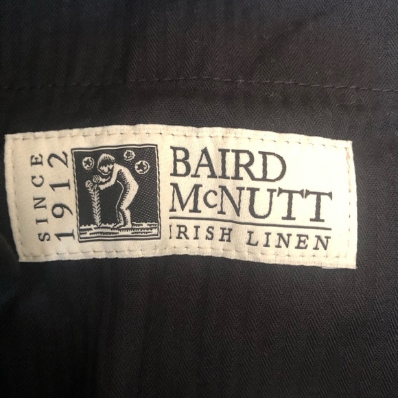 NWT J Crew Ludlow slim fit Irish linen blend navy blue pant 30w/32L - Picture 8 of 9